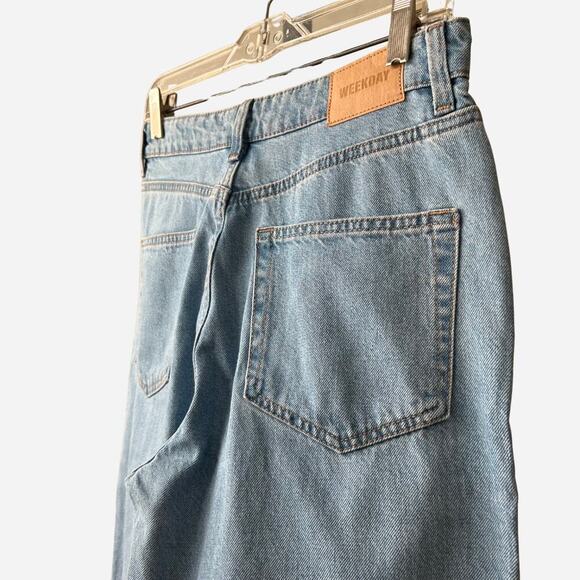 Weekday‎ Crossover Jeans Avery Light Wash Size 27 - Picture 5 of 8